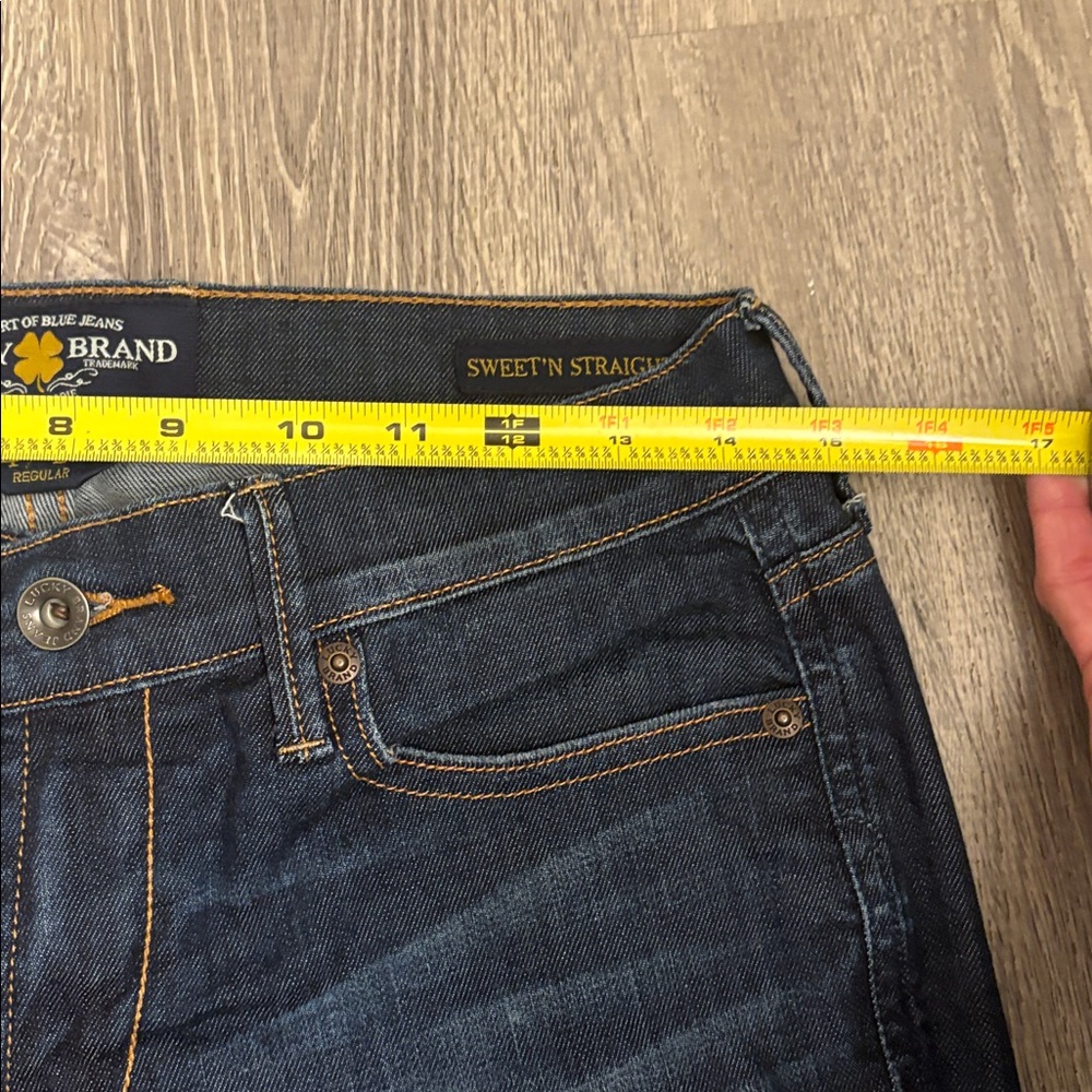 Lucky‎ Brand Dark Blue Straight Leg Jeans size 4/27 - Picture 7 of 12